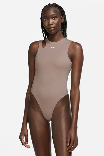 Buy Nike Neutral Essential Bodysuit Tank Top from Next Luxembourg
