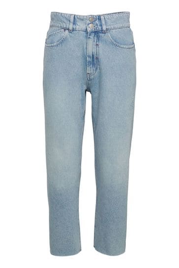 Esprit Blue Light Wash Cropped Dad-Fit Jeans