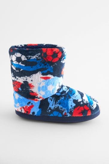 Blue slipper boots sale