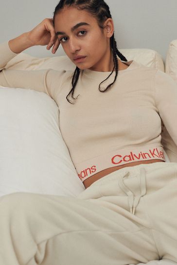 Calvin klein discount cropped jumper