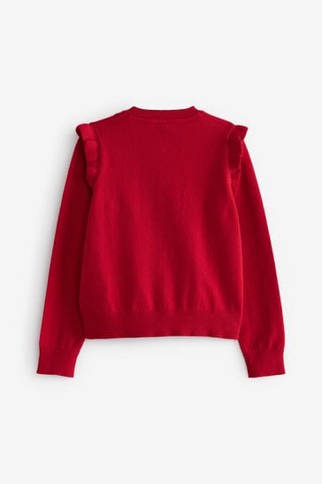 Red school cardigan tesco hot sale