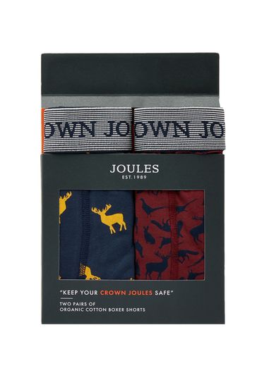 Joules Blue Crown Underwear 2 Pack