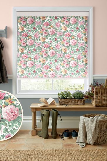 Laura Ashley Rose Pink Aveline Made To Measure Roller Blind