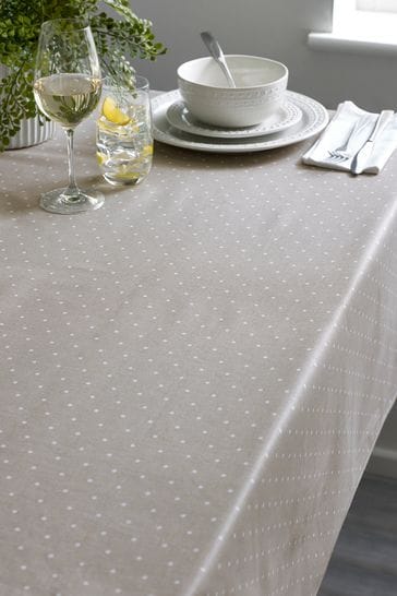 Natural Spot Wipe Clean Table Cloth