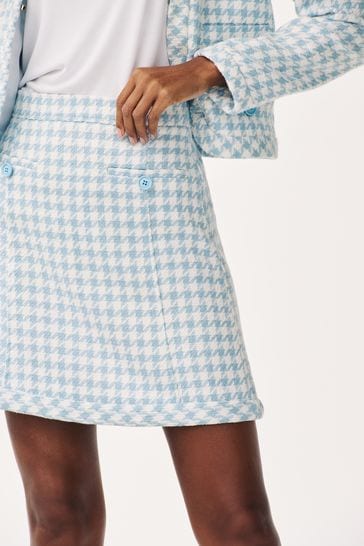 Blue gingham skirt hotsell