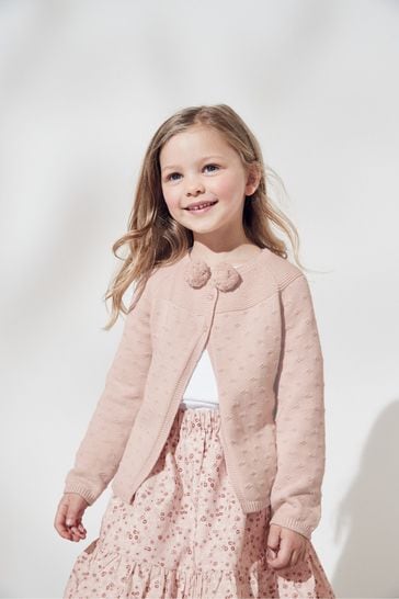 The White Company Pink Cardigan