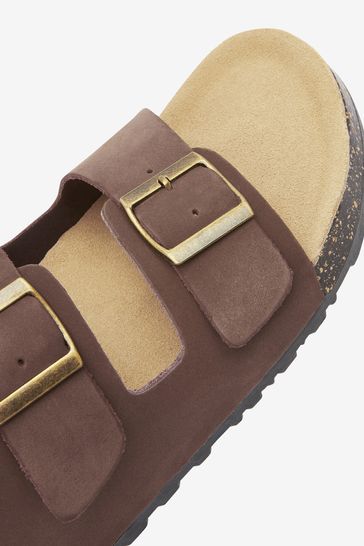 Leather 2 sales strap sandals