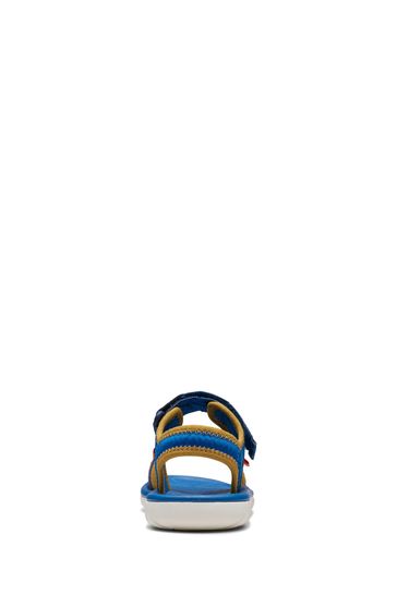 Clarks blue sandals discount