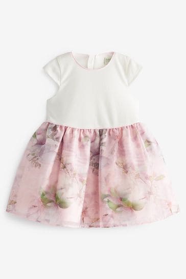 Buy Baker by Ted Baker Pink Organza Dress from Next Luxembourg