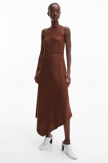Calvin klein asymmetrical dress deals
