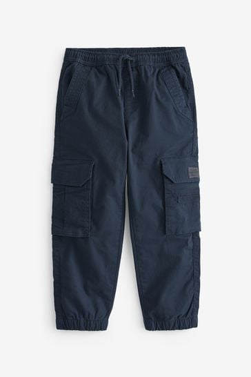 Navy Blue Cargo Trousers (3-16yrs)