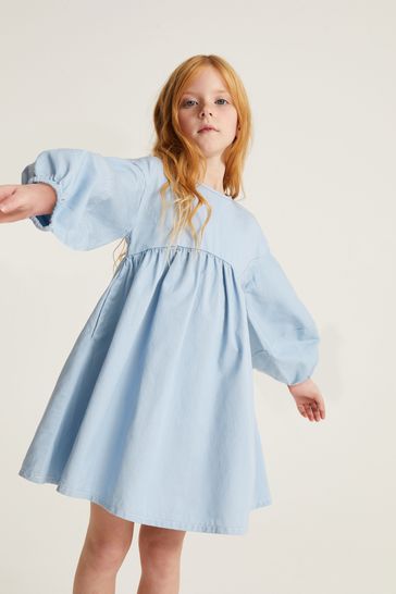 Mint long top sleeve dress