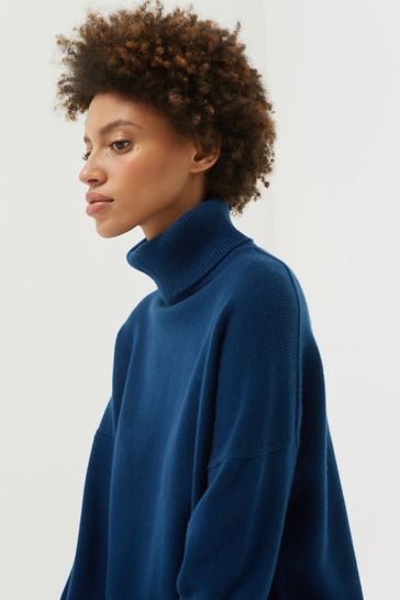 Buy Chinti & Parker Wool/Cashmere Relaxed Roll Neck Jumper from Next  Luxembourg