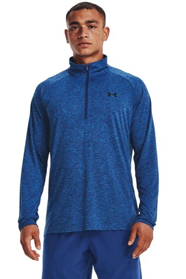 Under armour store half zip blue