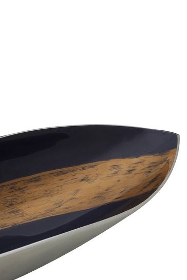 Fifty Five South Black Large Curved Dish