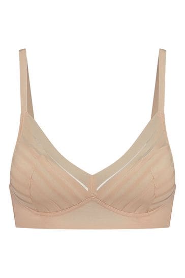 Buy Bye Bra Nude Wire Free Lace Bra Top from Next USA
