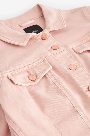 Blush denim jacket on sale