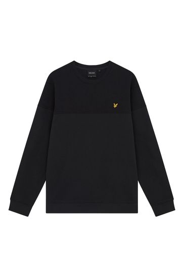 Buy Lyle Scott Textured Crew Neck Black Sweatshirt from Next USA