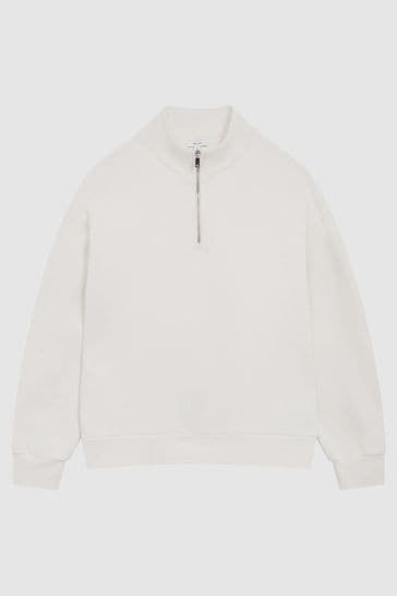 Half zip online funnel neck jumper