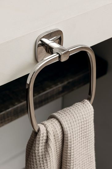 Robert Welch Silver Burford Towel Ring