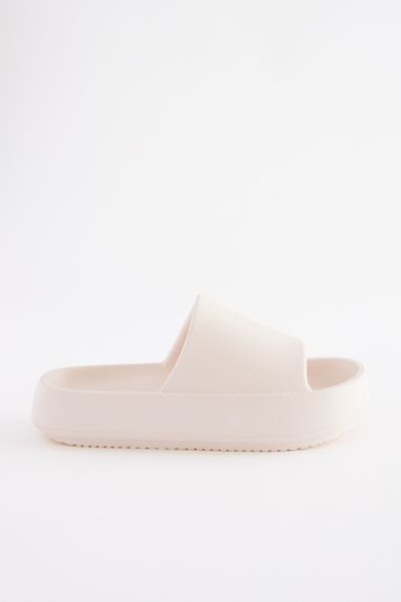 White chunky hot sale sliders