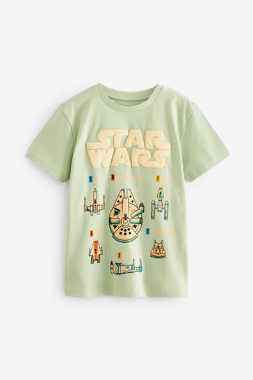 Camiseta verde con licencia Star Wars (3-16años)