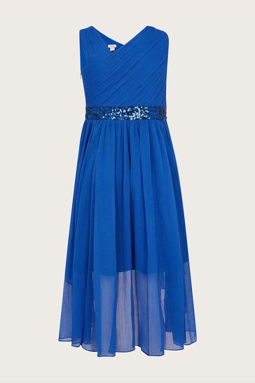 Monsoon Blue Abigail One Shoulder Prom Dress