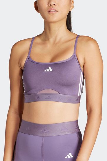 Adidas purple deals sports bra