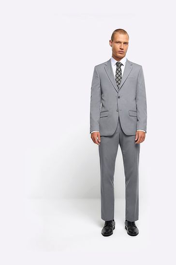 River Island Grey Skinny Fit Waistcoat