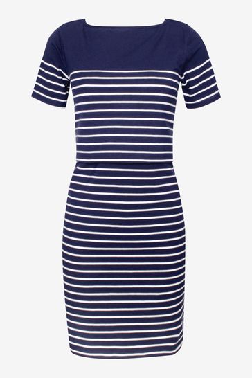 Buy JoJo Maman Bebe Navy White Stripe Breton Stripe Nursing Dress from Next Bahrain