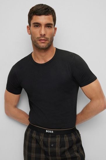 Buy BOSS Black Modern Stretch T Shirts 2 Pack from Next Bahrain