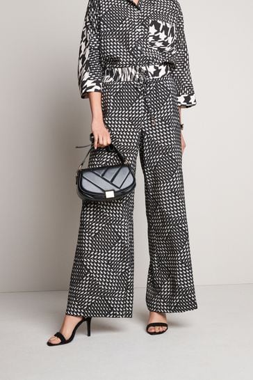 Black white trousers hotsell