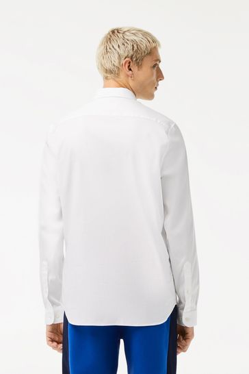 Lacoste white discount button down shirt