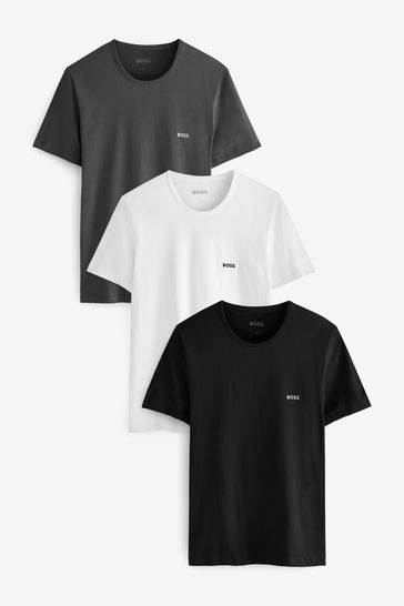 BOSS Black/Grey/White T-Shirt Classic T-Shirts 3 Pack