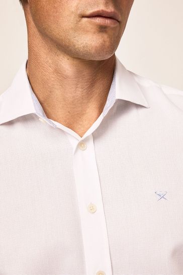 Buy Hackett London Mens White Shirt from Next Luxembourg