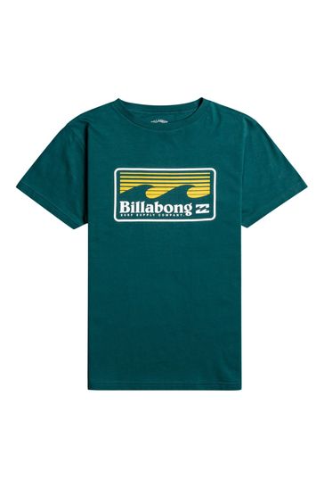 Billabong Boys Green Swell Short Sleeve T-Shirt