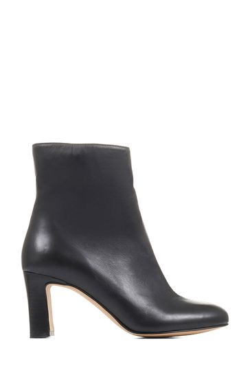 Heeled ankle shop boots black leather