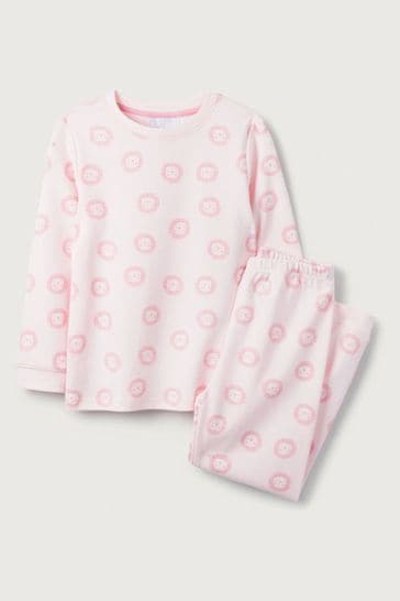 The White Company Pink Lion Print Pyjama