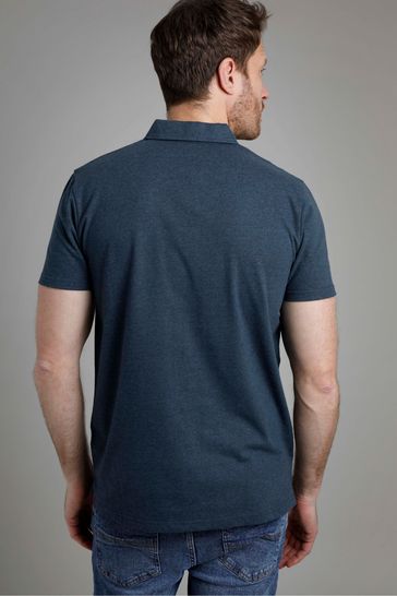 Weird Fish Blue Jetstream Branded Polo Shirt