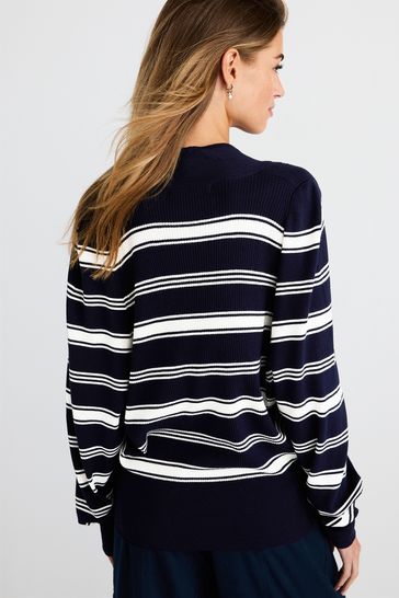 Navy and white jumper online