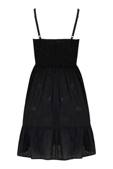 Black tie front sales dress