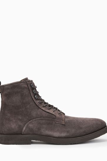 AllSaints Grey Kyle Suede Boots