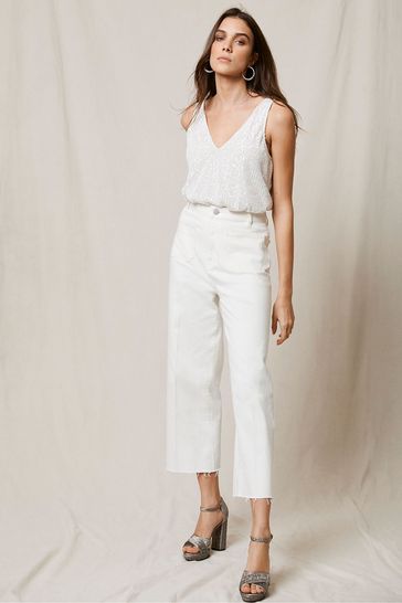 mint velvet cropped jeans