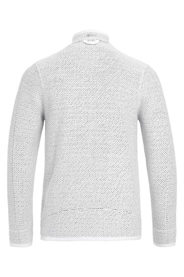 Buy Weird Fish Cream Transom Full Zip Eco Macaroni Fleece from