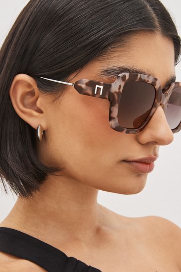 Oversized polarised sunglasses top