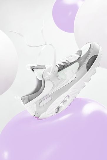 Nike Grey/White Air Max 90 Futura Trainers