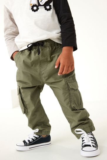 Boys lined clearance cargo trousers