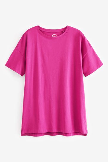 T-shirt oversize rose fuchsia Next