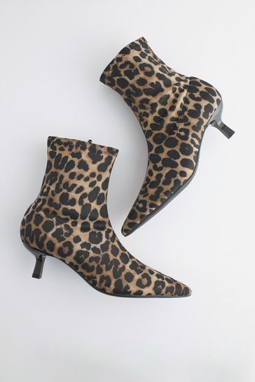 Bottines shop chaussettes leopard