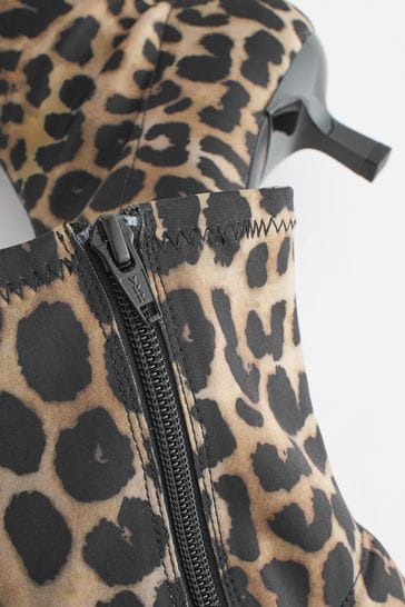 Leopard print hot sale ankle boots next